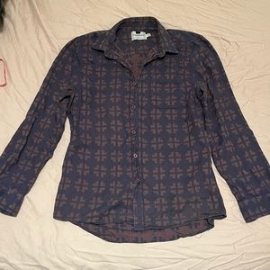Topman Long-Sleeve, Casual Button-Down Shirt, Men’s Size Large